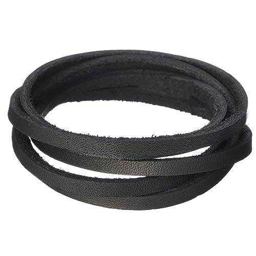Realeather رباط جلد لاتيجو من شركة سيلفر كريك، 1/8" × 50'، أسود - Image 3