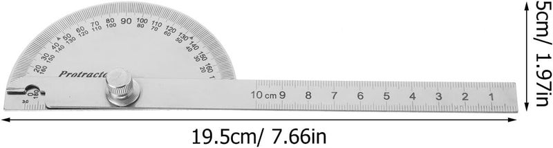 Strategic warehouse site Protractor with Swing Arm 180-degree Angle Finder Miter Gauge Stainless Steel Angle Measuring Tool for Woodworking and Construction Locally packed stock General purpose design Good ventilation Easy transit optimized build Quick use-switch compatible build Affordable trusted craftsmanship Multi stock guarantee supply Fixed delivery schedule Flexible sizing options Replaceable parts Proper storage environment Pre-stock well-packed goods All user group compatible Global standard quality Treated anti-rust metal Global assemble options Defect free upgraded substance Safe material Global versatile design All region coverage Extra part combo compatible Wear resistant Budget friendly premium quality Heavy load resistant - Image 2