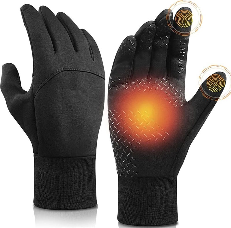 YARDHOBI Winter Gloves, Thermal Gloves for Men Women, Waterproof Cycling Gloves for Men and Womens Cold Weather, Winter Windproof Anti-Slip Touch Screen Running Gloves for Driving Riding Cycling Hiking (M) - Image 1