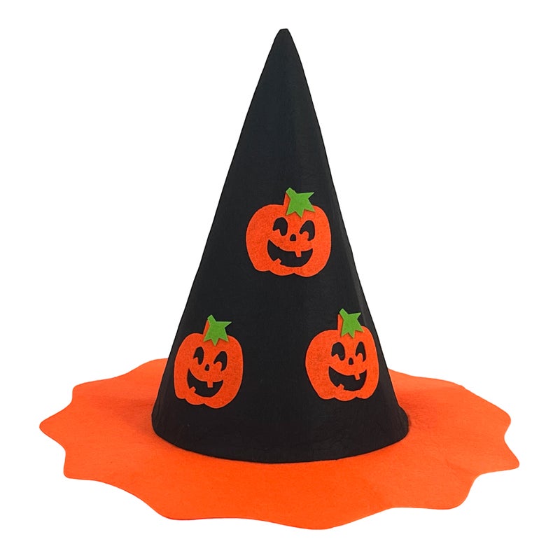 Party Magic قبعة ساحرة اليقطين من قماش الفelt للأطفال - Image 1