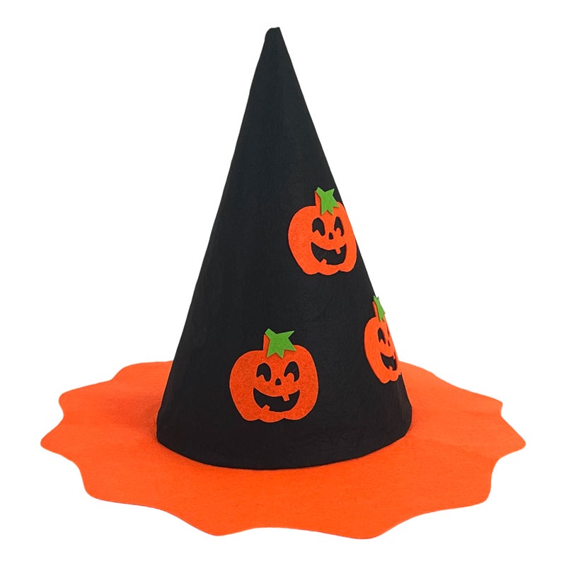 Party Magic قبعة ساحرة اليقطين من قماش الفelt للأطفال - Image 2