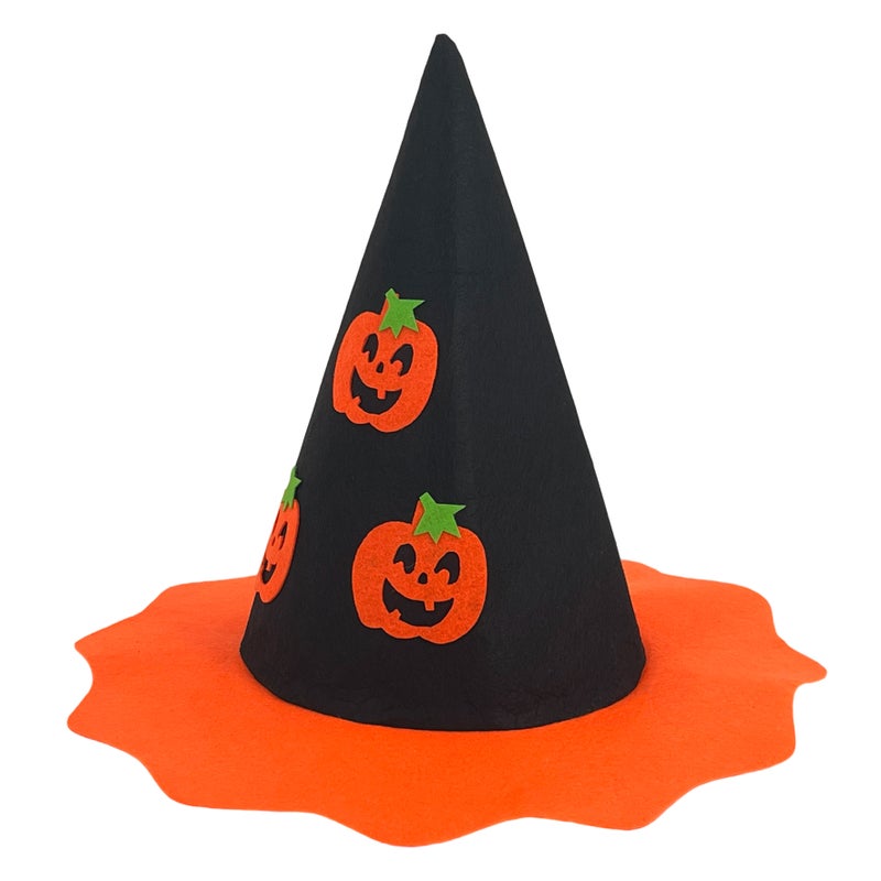 Party Magic قبعة ساحرة اليقطين من قماش الفelt للأطفال - Image 3