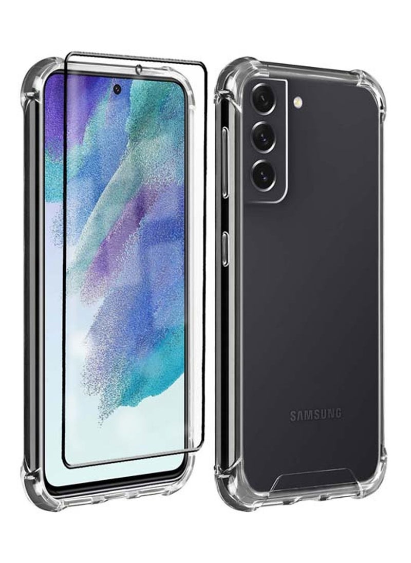 Max & Max Max & Max Samsung S23 Clear Case + Tempered Glass (Bundle) 