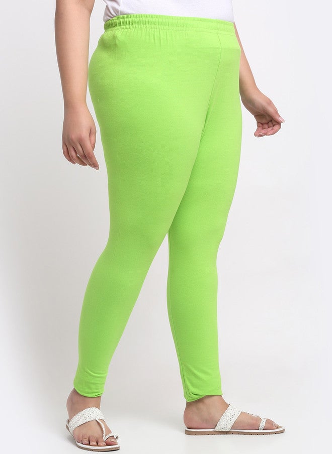 Trend Level Women Plus Size Mid-Rise Slim-Fit Ankle Length Leggings - Image 2