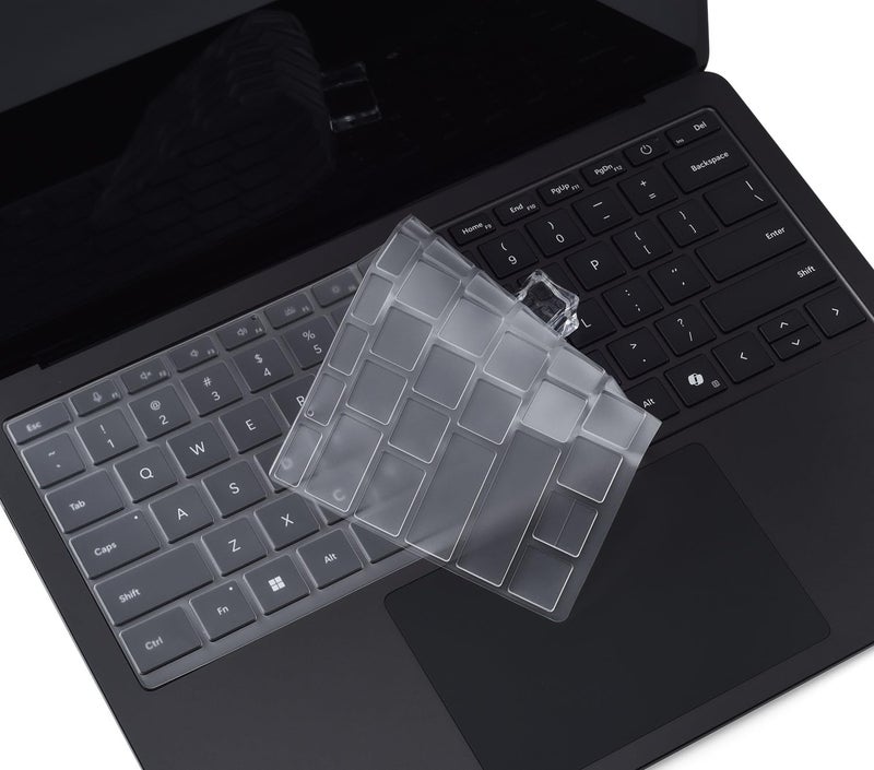 CaseBuy Clear Ultra Thin Keyboard Cover for 2023-2019 Microsoft Surface Laptop 6, 5, 4, 3, 13" & 15" Touchscreen Keyboard Protector Skin (Not Fit 2024-2025 Surface Laptop 7 13.8 & 15") - Image 1