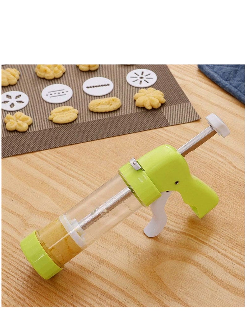 Bright Home Pastry Press Cookie Press and Garnish Syringe Pastry Sprayer Baking Accessories for Crackers with 16 Stencils and 6 Nozzles - Image 4