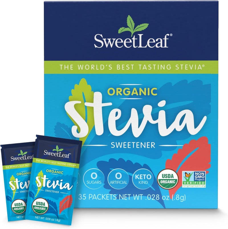 SweetLeaf Organic Stevia Sweetener Packets - 35 Count - Image 1