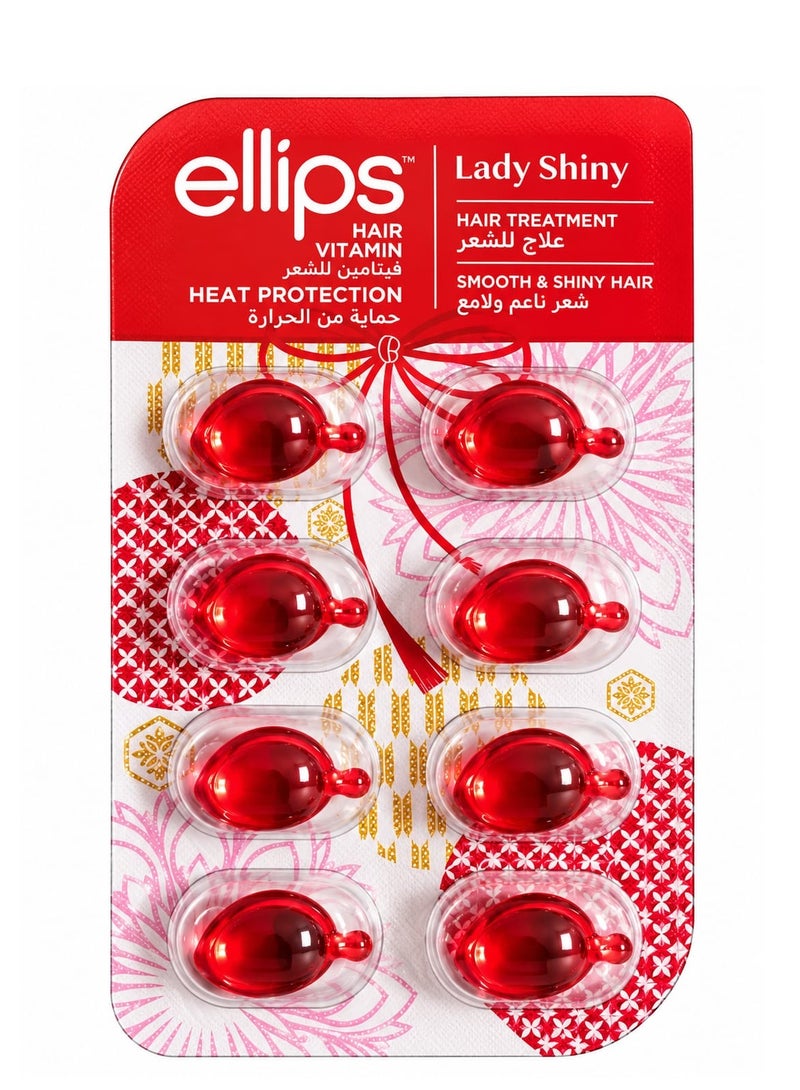 Ellips Lady Shiny Hair Vitamin Heat Protection Capsules, Pack of 8 - Image 1