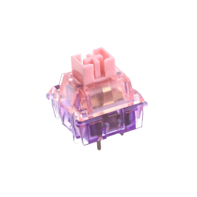 EPOMAKER Gaming Keyboard Switches, 35 PCS, Linear/Tactile Switch, 5-Pin Pre-Lubed Switch, Creamy Switches, Compatible with MX Keycaps for Mechanical Keyboard (Flamingo, Linear) - Image 1