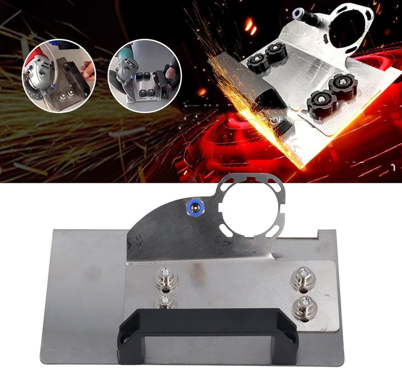 GLOGLOW 45 Degree Angle Grinder Holder for Tile 45° Chamfer Cutting with Sturdy Stainless Steel Construction Safety Clamping System Easy Adjustment for 100 Type Angle Grinders Home - Image 5