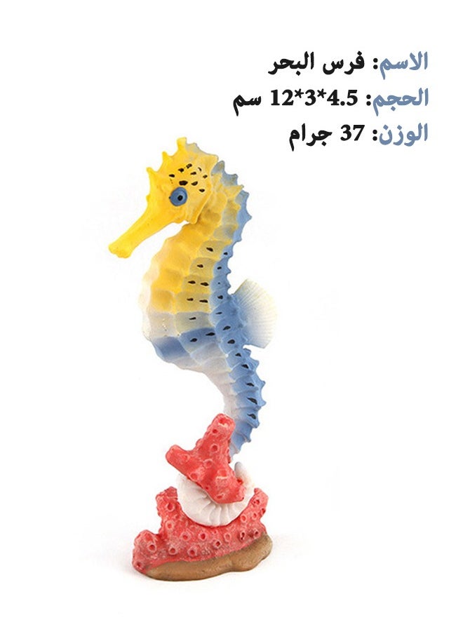 lelewu 4 Packs Simulation Sea Animal Model, High Quality Solid Animal Toy, Mini Sea Animal Toys, Animal Educational Toys Set, Hand Painted Animals Toy, Cake Toppers Birthday Gift for Kids Toddlers  - Image 4