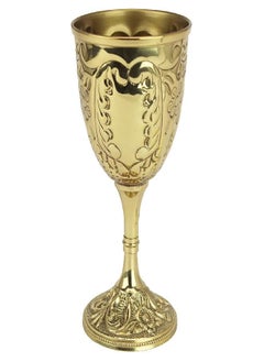 Design Toscano The King's Royal Chalice Cup, 6 Inch, Embossed Brass,8 Fluid Ounces
