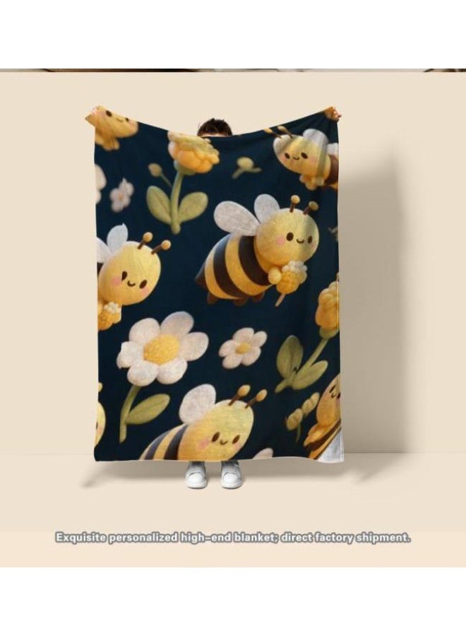 general Baby and children's cartoon flannel thin blanket (warm and comfortable, suitable for sleep, game use) 70cm*100cm - Image 3