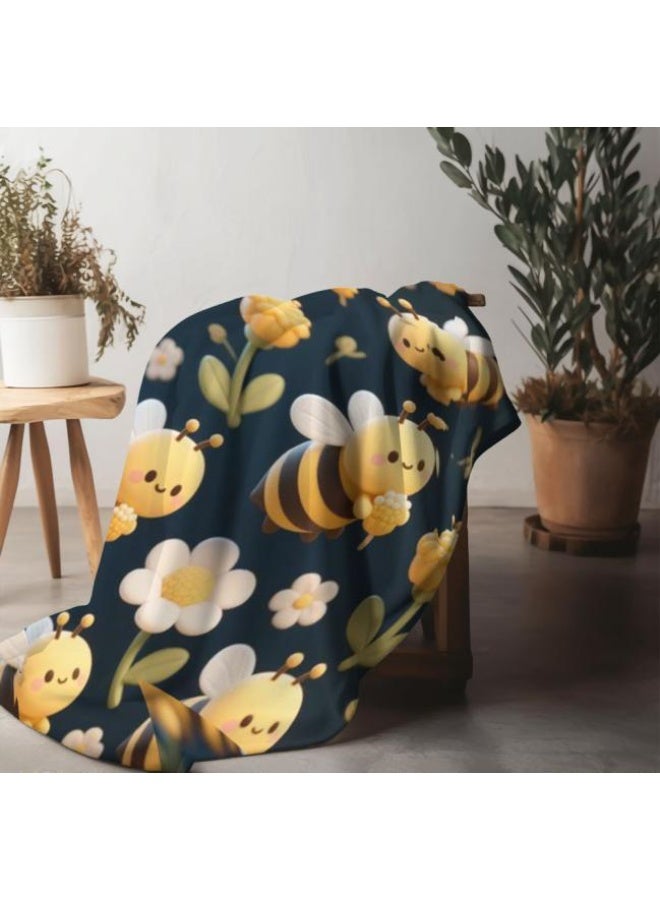 general Baby and children's cartoon flannel thin blanket (warm and comfortable, suitable for sleep, game use) 70cm*100cm - Image 1