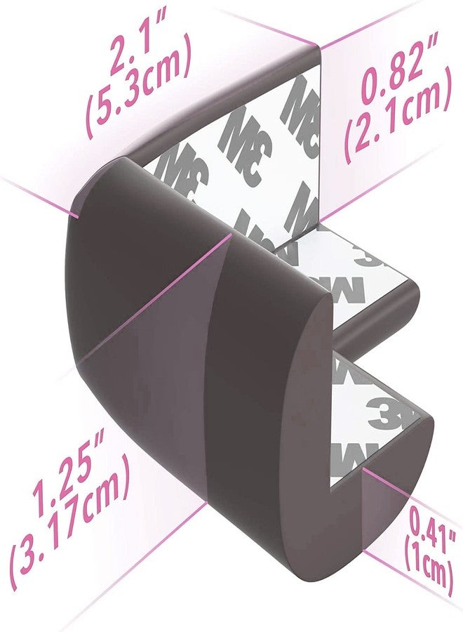 DRUCILA Soft Corner Protector, Baby Safety Cushion, Corner Bumpers for Furniture, Corner Proofing for Baby, Corner Cushion,Safety Table Edge Protector, Baby Proofing Edge. (Pack of 10, Brown) - Image 2