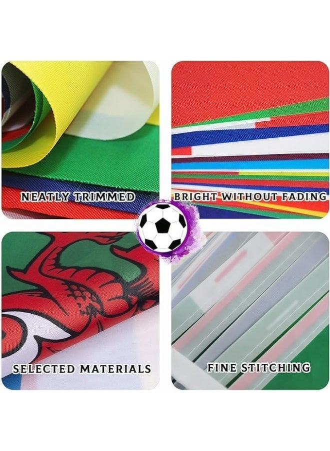2026 World Cup Bunting Flags 48PCS Hanging Flags 14Meters Double Sides for Garden Room School Bar Street World Football Cup Bunting - Image 2