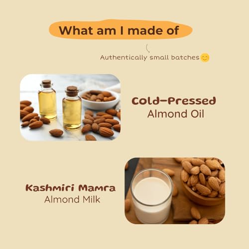 ROOT and SOIL Almond Milk Baby Lotion | Natural & Hypoallergenic | 24-Hour Moisturization | Suitable for Dry & Sensitive Skin | Safe for Newborns | With Kashmiri Mamra Almonds | 210 ml - Image 4