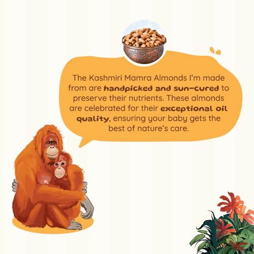 ROOT and SOIL Almond Milk Baby Lotion | Natural & Hypoallergenic | 24-Hour Moisturization | Suitable for Dry & Sensitive Skin | Safe for Newborns | With Kashmiri Mamra Almonds | 210 ml - Image 3