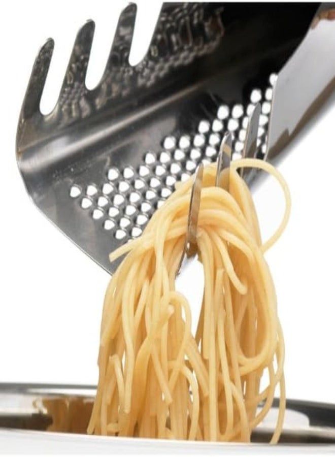 AKDC Sagaform Stainless Steel Multifunction Pasta Server, 10.25" X 2.75" X 1.75", Silver - Image 4