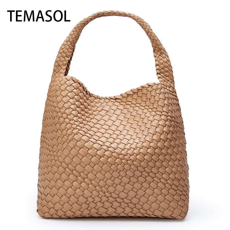 2025 Trendy Hand-Woven Bag Versatile Underarm Shoulder Tote Bag Fashionable Elegant Large Capacity Casual Bag - Image 1