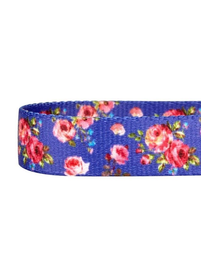 Blueberry Pet Blueberry Pet 9 Patterns Durable Spring Scent Inspired Rose Print Irish Blue Dog Leash 5 ft x 5/8", Small, Leashes for Dogs  - Image 4