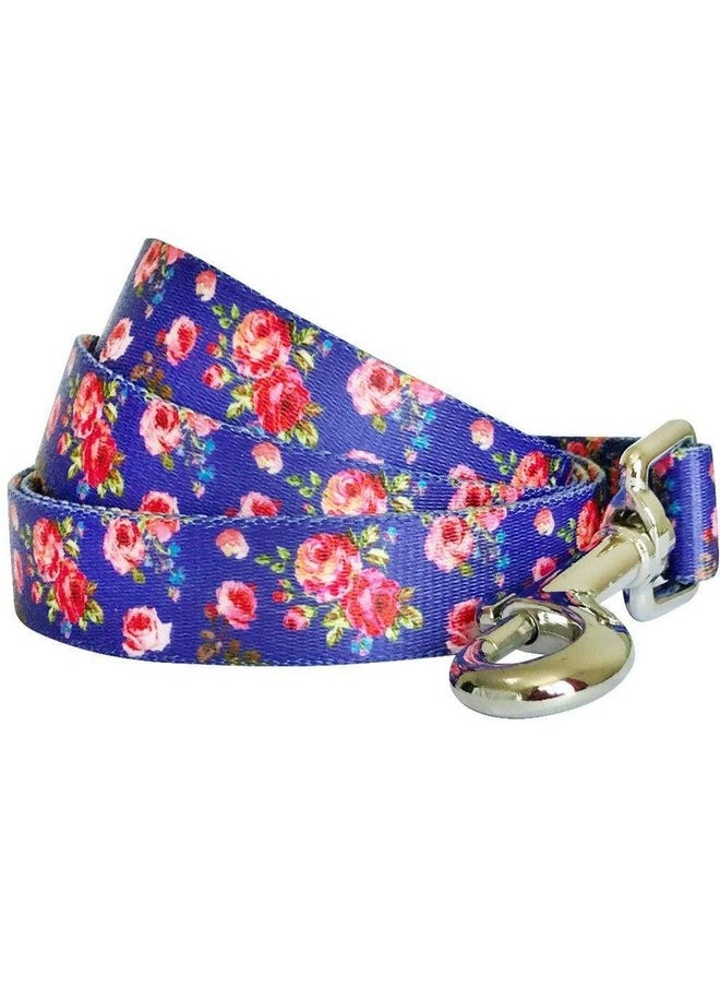 Blueberry Pet Blueberry Pet 9 Patterns Durable Spring Scent Inspired Rose Print Irish Blue Dog Leash 5 ft x 5/8", Small, Leashes for Dogs  - Image 2