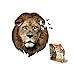 Madd Capp e11even LLC Madd CAPP Puzzles I AM Lion 300 Pieces Animal Shaped Jigsaw Puzzle 6016 Brown - Image 3
