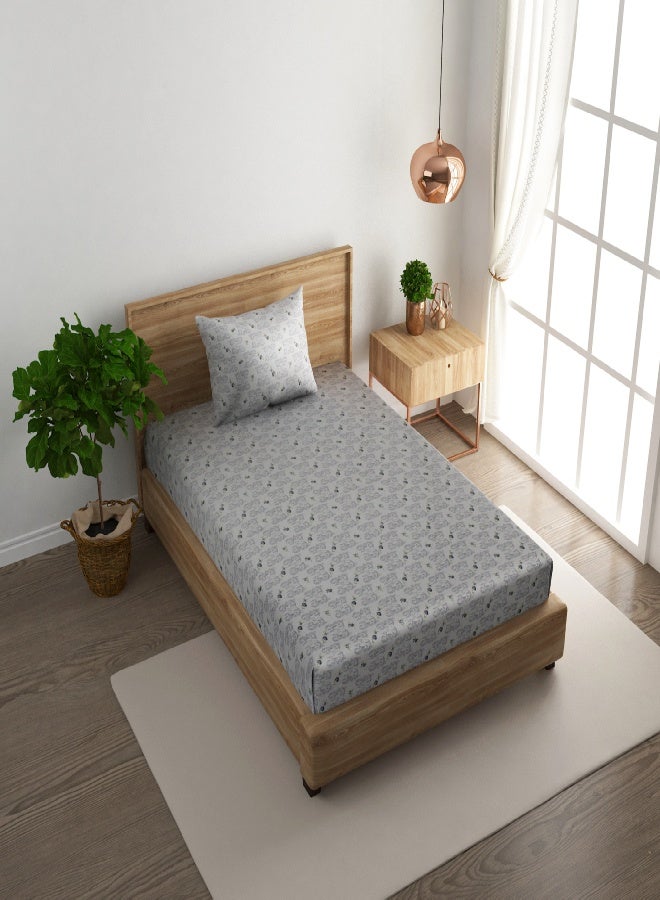 RISHAHOME 2-Piece Single Cotton Bedsheet Set 180 TC – Soft, Breathable 100% Cotton with 1 pillow cover - Image 2