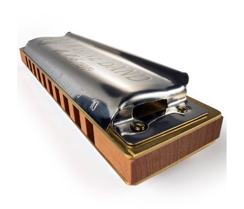 Hohner هارمونيكا هونهير دياتونيك M1896106P سلسلة مارين باند 1896 - مفتاح A - Image 5