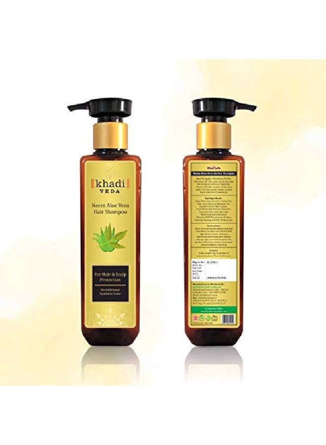 khadi veda Neem & Aloe Vera Hair Shampoo 200Ml Each (Pack Of 1) - Image 3