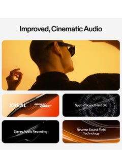 XREAL XREAL One AR Glasses with X1 Chip, Native 3 DoF, 147" 50°FOV 120Hz HD Display, Renowned Audio with Boss Sou, 3 Adjustable Lens Transparency, Compatible with iPhone 16/15, Steam Deck, ROG, Mac, PC, Android & iOS  - Image 3