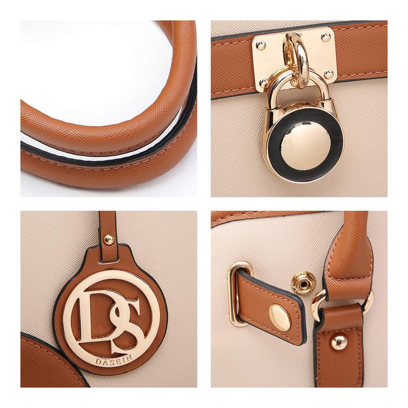 DASEIN Women Designer Handbags and Purses Ladies Satchel Bags Shoulder Bags Top Handle Bags w/Matching Wallet - Image 4