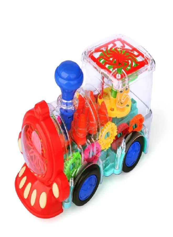 Generic - Children's Electric Toy Musical Transparent Gear Train Vehicle Model Universal Walking With Light Sound Gifts for Boys And Girls - Image 1
