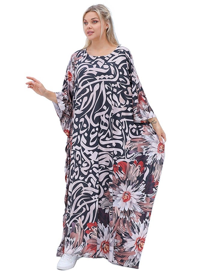 Zmurud Jersey Jalabiya- printed - Image 1