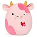 OurHonor Valentines Day Plush 16 Soft Cow Stuffed Animals with Red Heart Cute Stuffy Doll Pillow Toys Cow Valentines Gifts for Her Girlfriend Lover Mom Kids - Image 2