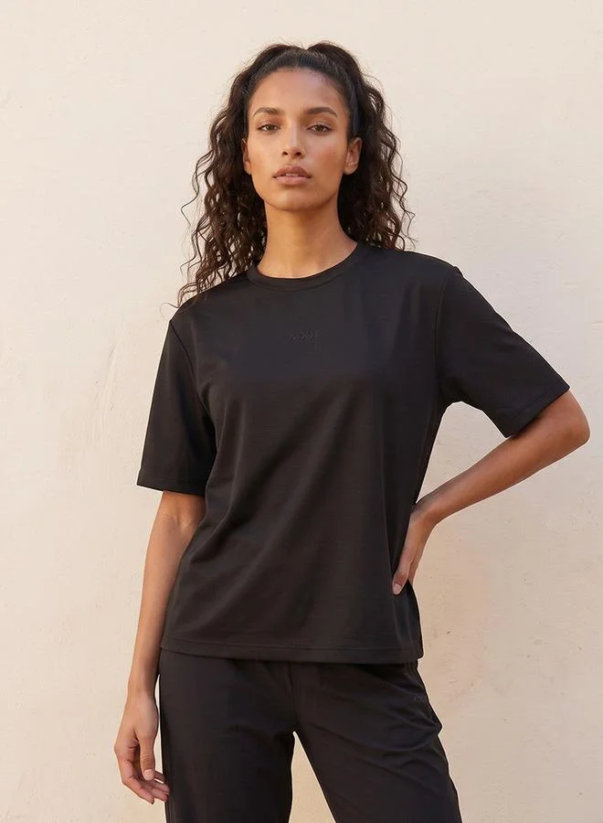 Splash Active Waffle Textured 2-Way Stretch T-shirt