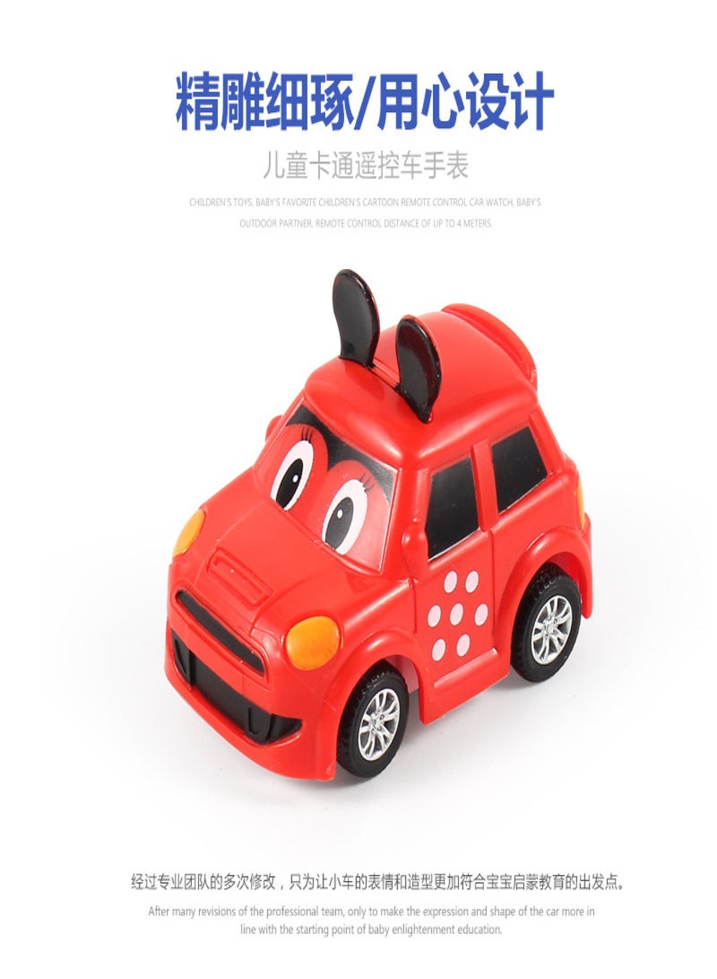 Car watch vibrato with the same net red toy electric children's mini racing boy remote control car car watch Upgraded model - Maca powder mini (rechargeable version) - Image 2