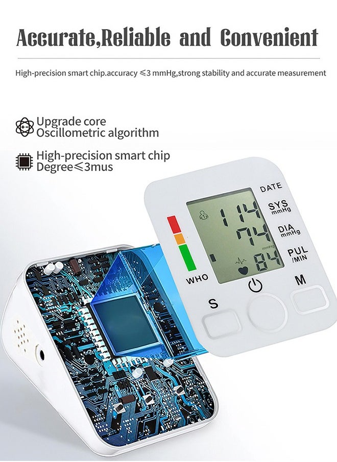 Lemon Portable Electronic Blood Pressure Monitor, Arabic Voice Broadcast, Household Sphygmomanometer Arm Band Type  - Image 4