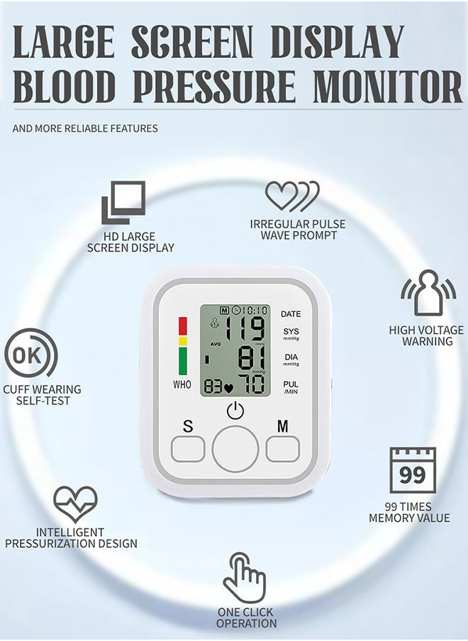 Lemon Portable Electronic Blood Pressure Monitor, Arabic Voice Broadcast, Household Sphygmomanometer Arm Band Type  - Image 5