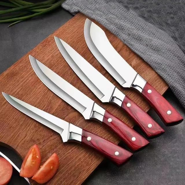 Machado Forging Serbian Chef Knife, Kitchen Knives Full Tang High Carbon Clad Steel Butcher Cleaver Suitable for Cutting Vegetables, Fish, etc for Kitchen, Hotel, Restaurants - 11 in - Image 5