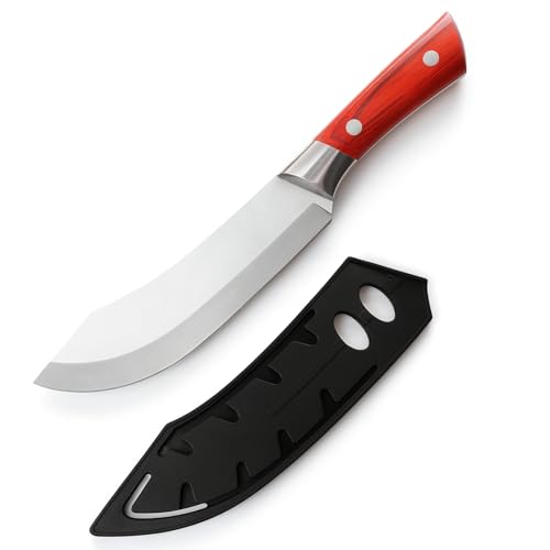 Machado Forging Serbian Chef Knife, Kitchen Knives Full Tang High Carbon Clad Steel Butcher Cleaver Suitable for Cutting Vegetables, Fish, etc for Kitchen, Hotel, Restaurants - 11 in - Image 1
