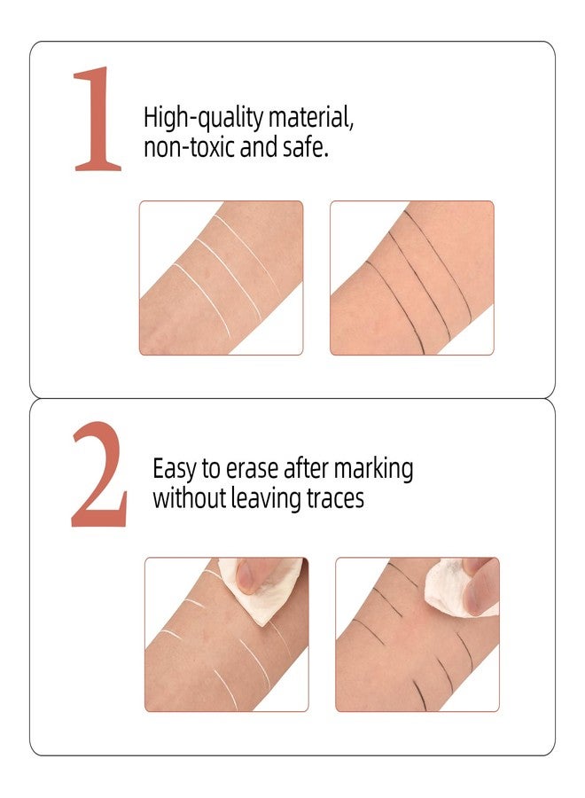 أتوموس خيط رسم الحواجب من أتوموس، عبوتان معبأتان مسبقاً بالحبر، طول 30 متراً (98 قدماً)، خيط مايكروبليدينغ لتحديد الحواجب وقياسها، خيط لمكياج الحواجب (أسود وأبيض). - Image 5