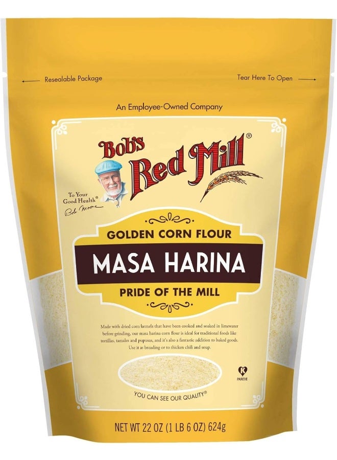 Bob's Red Mill Golden Masa Harina Corn Flour, 22 Oz - Image 1