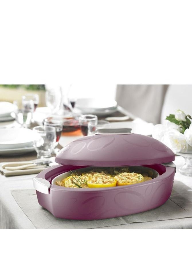 ENJOY Tuttocaldo Oval Dome Lid 4L Insulated Server With Oven Dish  - Image 4