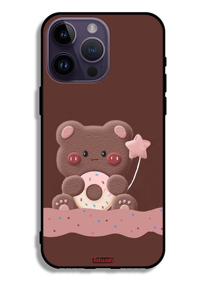 Tolwak Apple iPhone 14 Pro Max Protective Case Donut Bear - Image 2