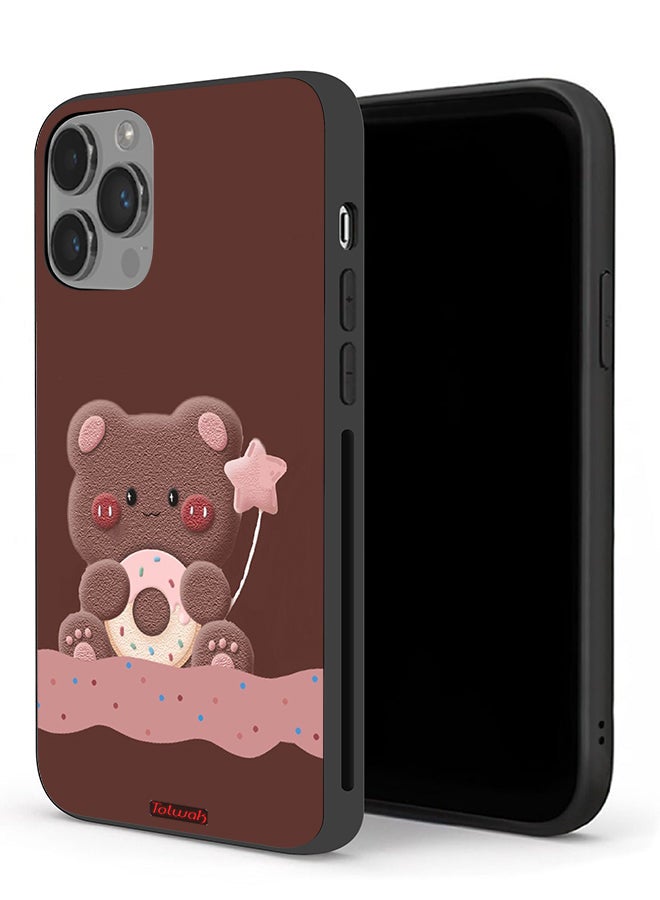 Tolwak Apple iPhone 14 Pro Max Protective Case Donut Bear - Image 1