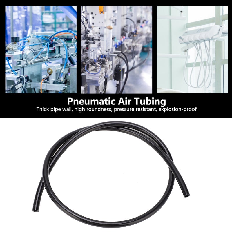 Pneumatic Hose Flexible Air Compressor TPU Tube Pipe for Chemical Fuel Oil TPU0604 OD6xID4Black 5meter - Image 2