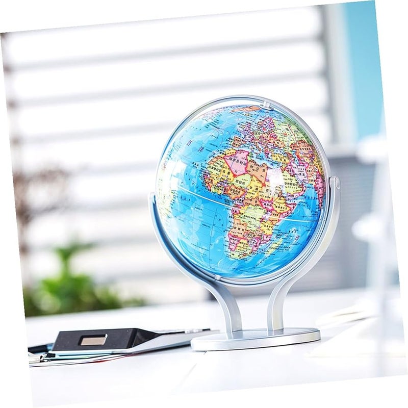 Colorful Desktop World Globe with Stand for Education and Home Decor Learning Students Adults - Image 5