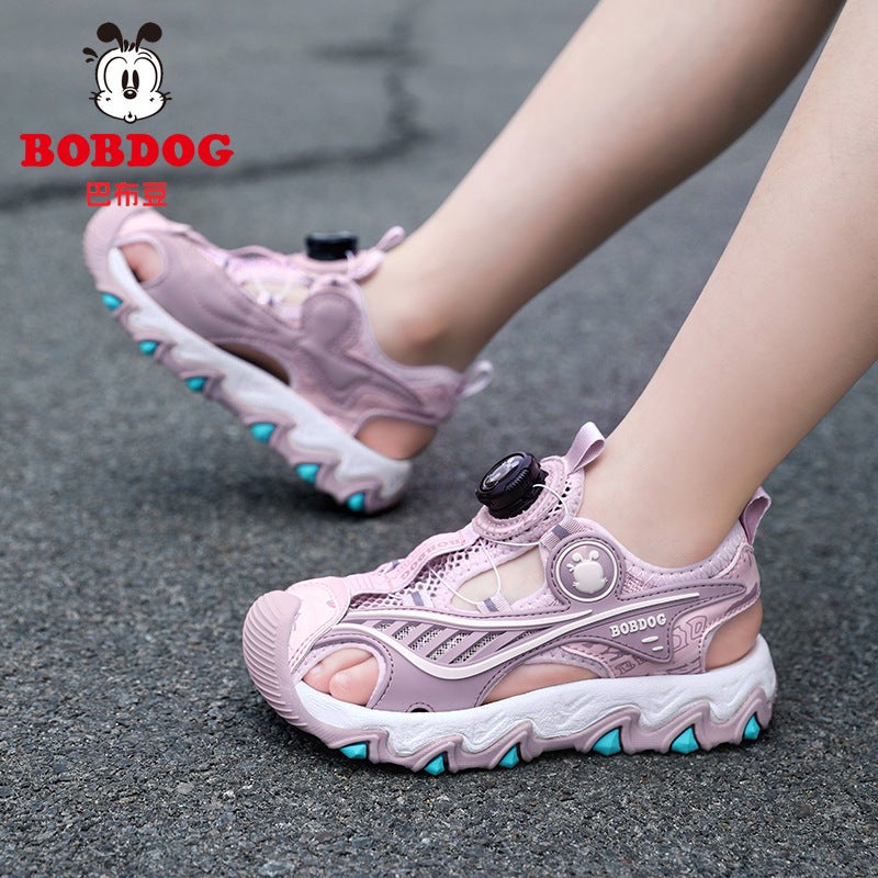 Babu Bean Children'S Sandals Boys' Baotou Sandals Large Children'S Non-Slip Soft Bottom Wear-Resistant Outdoor Girls' Sneaker Break - Image 5