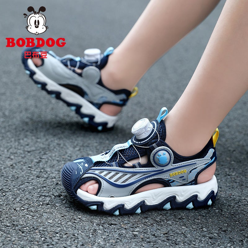 Babu Bean Children'S Sandals Boys' Baotou Sandals Large Children'S Non-Slip Soft Bottom Wear-Resistant Outdoor Girls' Sneaker Break - Image 3